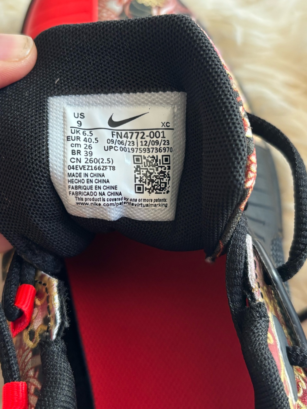 Nike GP Challenge 1 Naomi Osaka Tennis Shoes Black Blue Red Sz 9 - Picture 5 of 5